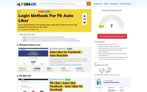 Login Methods For Fb Auto Liker