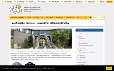 Haas School of Business - University of California, Berkeley