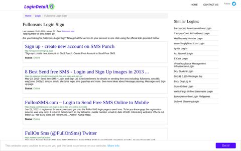 Fullonsms Login Sign Sign up - create new account on SMS ...