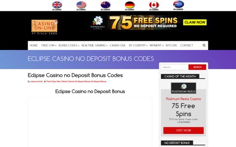 Eclipse Casino no Deposit Bonus Codes 2020 - $65 Free ...