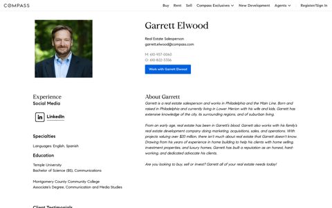Garrett Elwood, Real Estate Agent in Greater Philadelphia ...