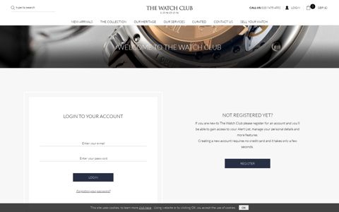 Register/Login - The Watch Club