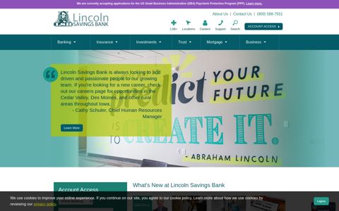 Lincoln Savings Bank | Complete Financial Services Today ...