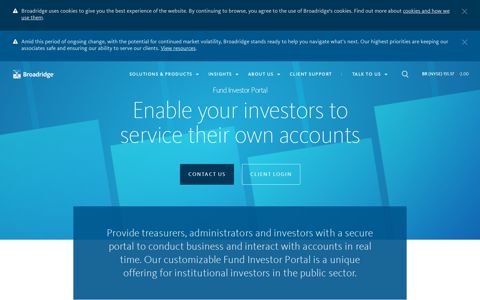 Fund Investor Portal for Institutional Investors | Broadridge