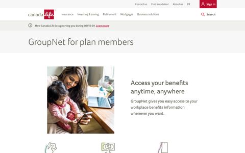 GroupNet for plan members - Canada Life