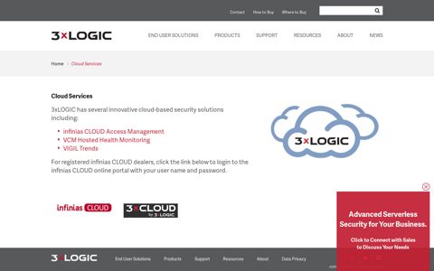Cloud Services | 3xLOGIC - Infinias