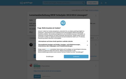 Lernstandserhebung NRW Schuljahr 2013/2014 Lösungen ...