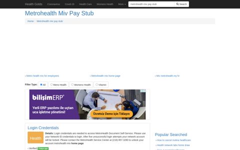 Metrohealth Miv Pay Stub - Health Golds