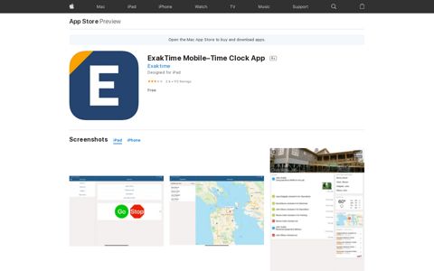 ‎ExakTime Mobile–Time Clock App on the App Store