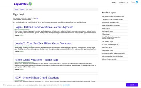 Hgv Login Login - Hilton Grand Vacations - careers.hgv.com ...