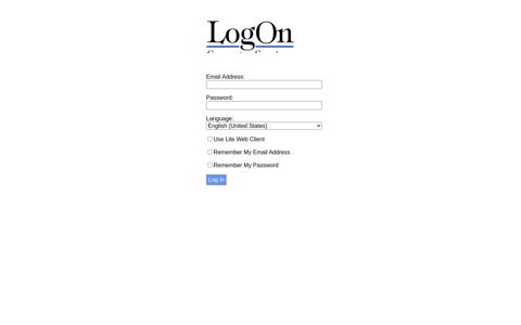 LogOn WebMail Client - Login