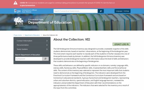KEI Help Site - CT.gov