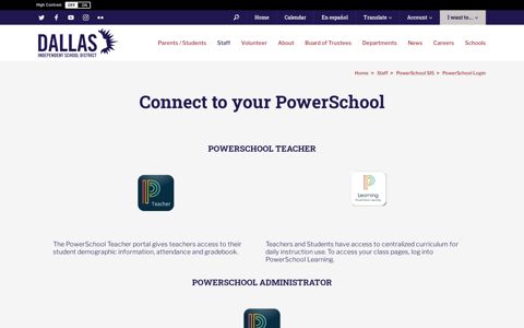 PowerSchool SIS / PowerSchool Login - Dallas ISD