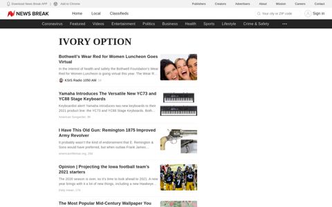 ivory option - News Break