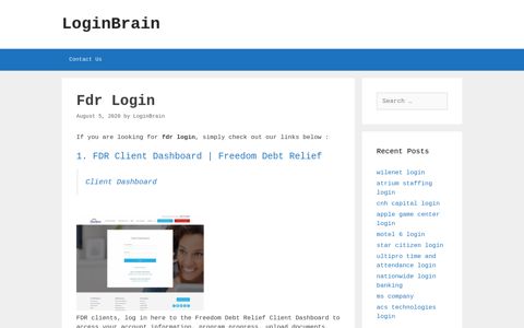 Fdr - Fdr Client Dashboard | Freedom Debt Relief - LoginBrain