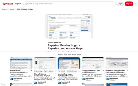 Experian Member Login - Experian.com Access Page - Pinterest