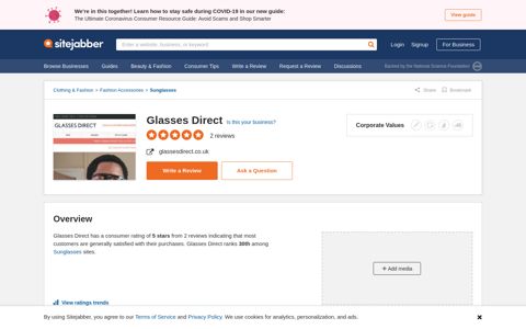 Glasses Direct Reviews - 2 Reviews of Glassesdirect.co.uk ...
