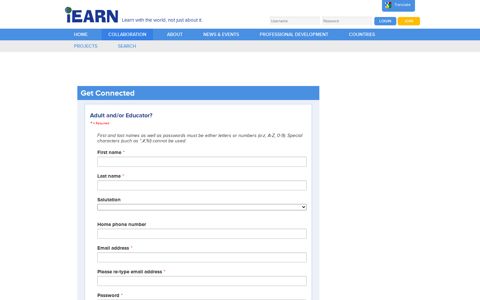 Educators or Adults connect here - iEARN Collaboration Centre