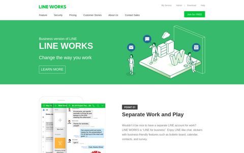 LINE WORKS: Business collaboration & communication service