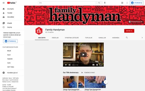 Family Handyman - YouTube