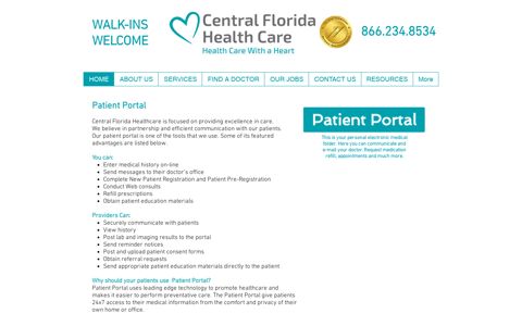Central Florida Health Care Patient Portal