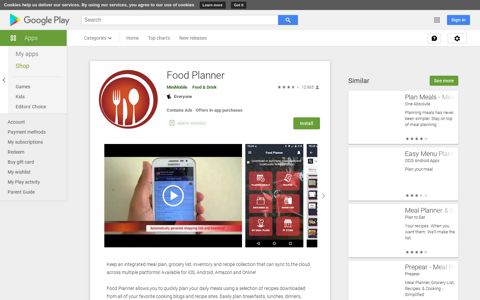Food Planner - Apps on Google Play