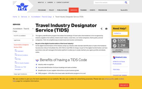 Travel Industry Designator Service (TIDS) - IATA