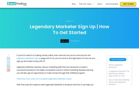 Legendary Marketer Sign Up | How To Get Started | Brand The ...