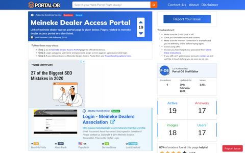 Meineke Dealer Access Portal