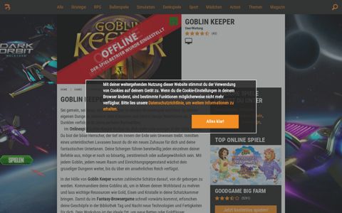 Goblin Keeper kostenlos spielen | Browsergames.de