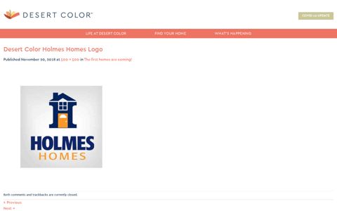 Desert Color Holmes Homes Logo | Desert Color
