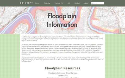 Floodplain Information | gscplanning