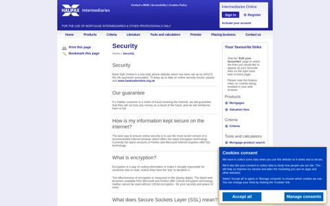 Security - Halifax Intermediaries