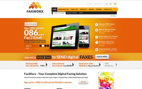FaxWorx - FaxEmail, Web2Fax, VBC - Your Complete Digital ...