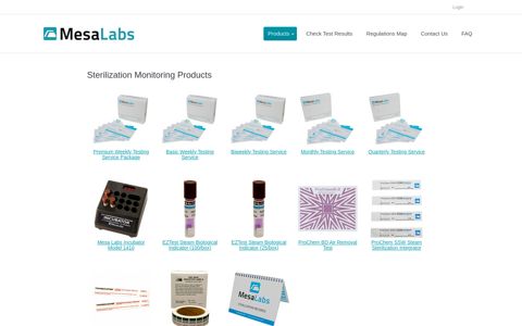 Sterilization Monitoring Products - Mesa Labs