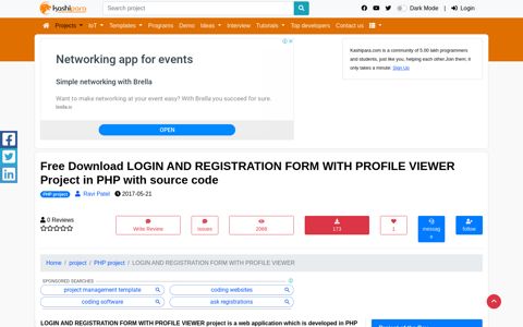 Free Download LOGIN AND REGISTRATION FORM WITH ...