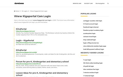 Www Kigaportal Com Login ❤️ One Click Access