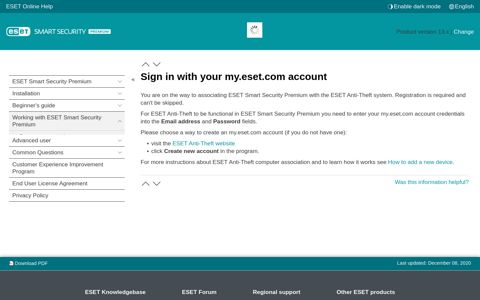 Sign in with your my.eset.com account | ESET Smart Security ...