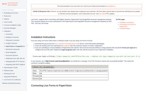 PaperVision or ImageSilo Connector - Live Forms v9.0 ...