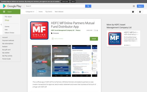 HDFC MFOnline Partners Mutual Fund Distributor App - Apps ...