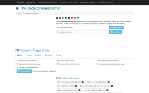 ™ "The circle zimmerbiomet" Keyword Found Websites Listing ...