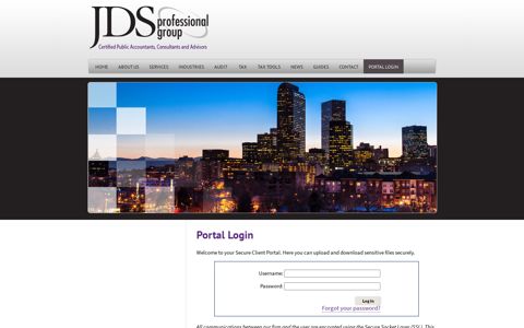 Portal Login - JDS Professional Group