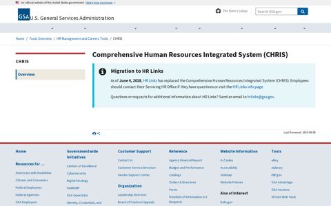 Comprehensive Human Resources Integrated ... - GSA.gov