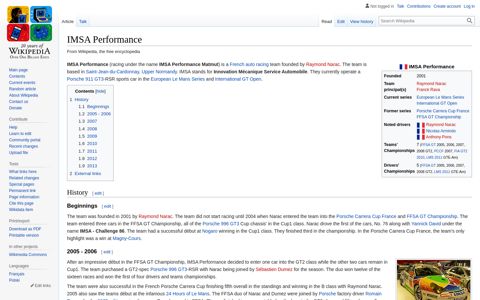 IMSA Performance - Wikipedia