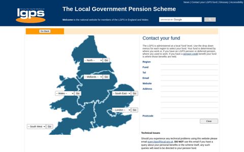 Contact your LGPS fund - Local Government Pension Scheme