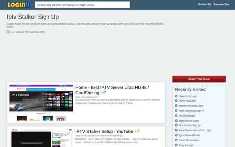 Iptv Stalker Sign Up - Loginii.com