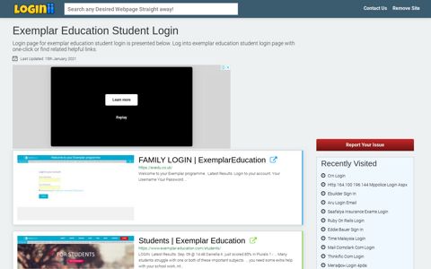 Exemplar Education Student Login - Loginii.com