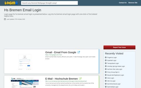 Hs Bremen Email Login - Loginii.com