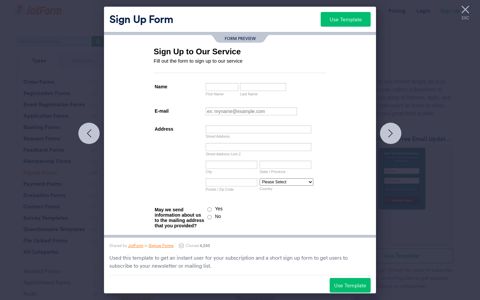 Sign Up Form Template | JotForm