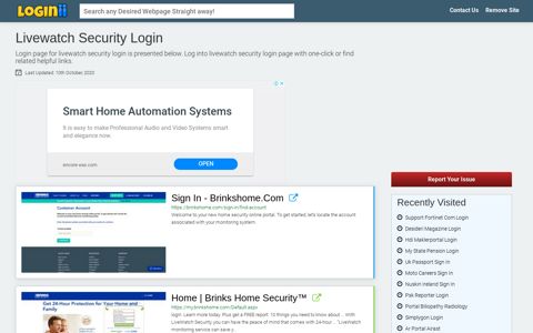 Livewatch Security Login - Loginii.com